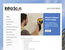 Tablet Screenshot of infrascan.com.au